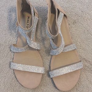 Rhinestone gladiator sandals